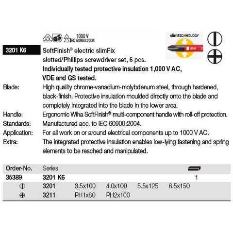 Bộ tô vít cách điện Wiha 36331