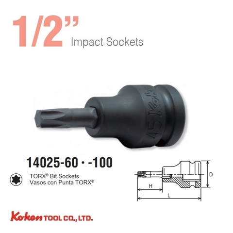 Đầu tuýp sao Koken 1/2 inch 14025