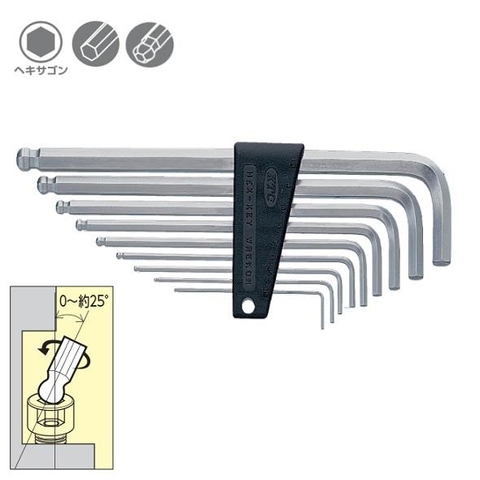 Bộ lục giác chìm KTC HLD2509