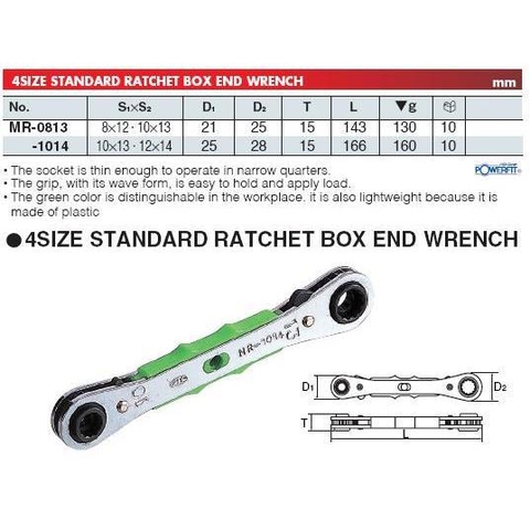 Tay lắc vặn 4 cỡ KTC MR-0813
