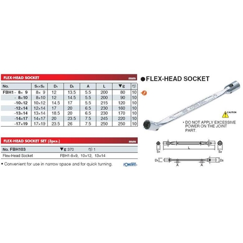 Tay vặn liền khẩu KTC dòng FBH1