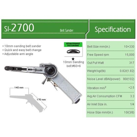 Máy chà nhám dây Shinano SI-2700