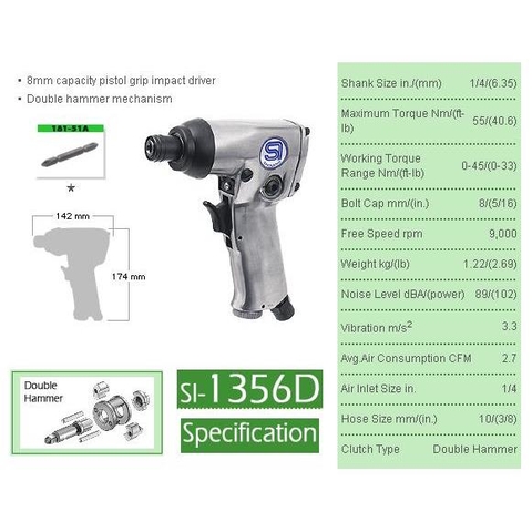 Súng vặn vít Shinano SI-1356D