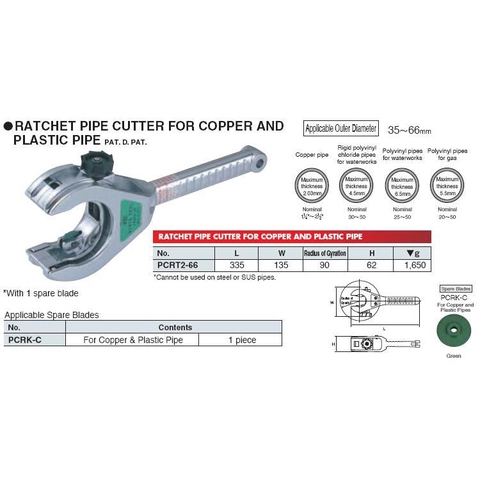 Dao cắt ống KTC PCRT2-66