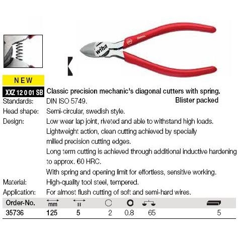 Kìm cắt dây Wiha 35736