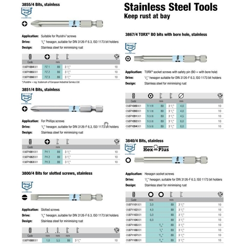 Bộ đầu vít Wera 05071116001