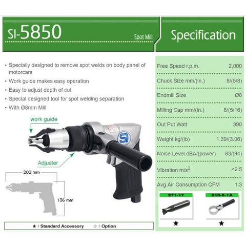 Máy khoan mối hàn SI-5850A