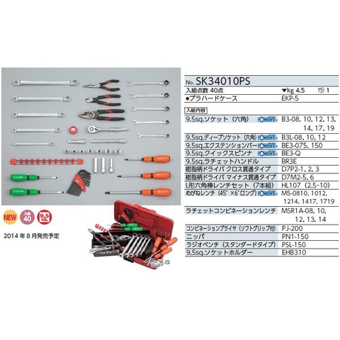 Bộ dụng cụ KTC SK34010PS