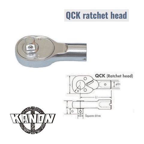 Đầu lắc vặn cần siết lực Kanon dòng QCK