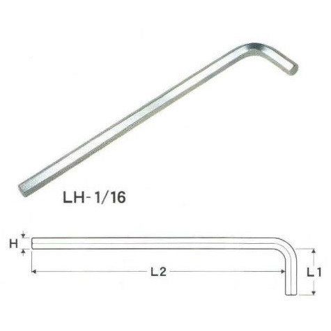 Lục giác chữ L đầu bằng Eight dòng LH