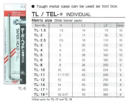 Lục giác chữ L Eight dòng TL