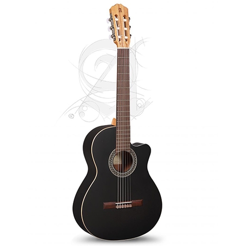 Đàn Guitar Classic Alhambra Black Satin CW EZ