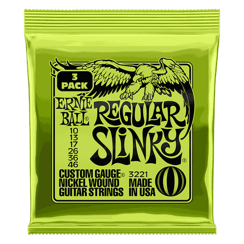 Dây Đàn Guitar Điện Ernie Ball 3221 Regular Slinky Nickel Wound - Cỡ .010-.046