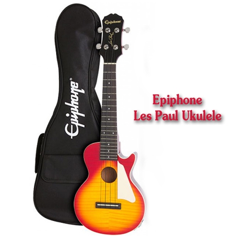 Đàn Ukulele Epiphone Les Paul Ukulele w/Bag, Heritage Cherry Sunburst