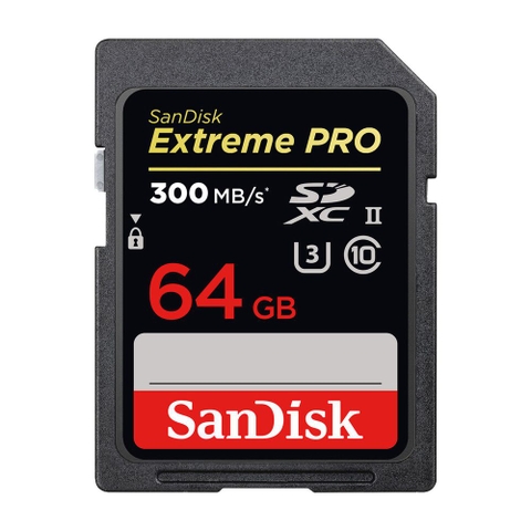 Thẻ nhớ SD Sandisk Extreme PRO S 64GB 300mb/s (Chính hãng)