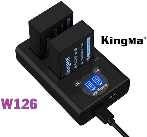 Bộ sạc đôi + pin Kingma W126
