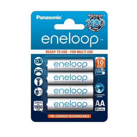 Pin Sạc Eneloop AA 1900mAh x 4