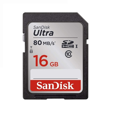 Thẻ nhớ SD Sandisk Ultra 16GB 80mb/s (Chính hãng)