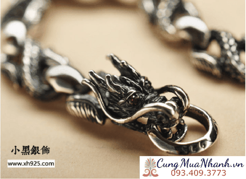 LẮC TAY KHẮC HÌNH RỒNG PHẬT GIÁO - LT108