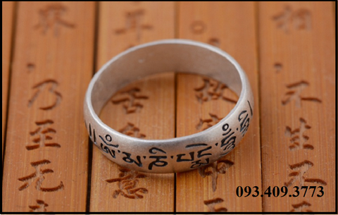 Nhẫn Khắc Om Mani Padme Hum Tây Tạng -NH166