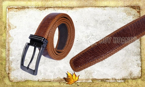 Dây Nịt Nam Da Đà Điểu Dành Cho Tín Đồ Mê Thời Trang Da Thật