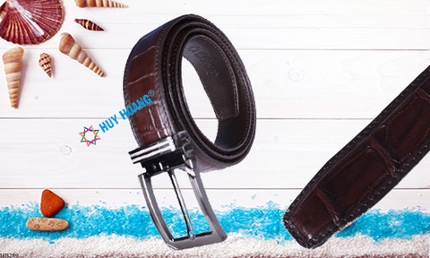 Mẫu Dây Thắt Lưng Nam Đẹp Da Cá Sấu Thật, Thời Trang Sang Trọng