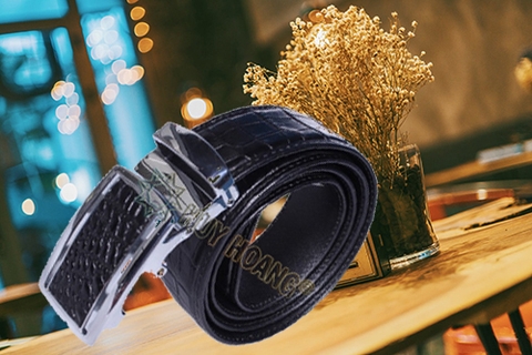 Dây nịt nam đẹp da cá sấu THẬT cho phái mạnh công sở 2021