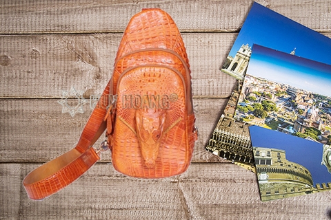 Top mẫu túi đeo chéo nam da cá sấu siêu ngầu siêu bền 2021