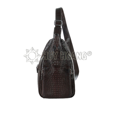 Phong cách độc đáo với túi đeo chéo cho nam da cá sấu thật