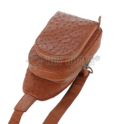 Các mẫu túi xách da nam thời trang 2020 - Túi đeo nam da đà điểu