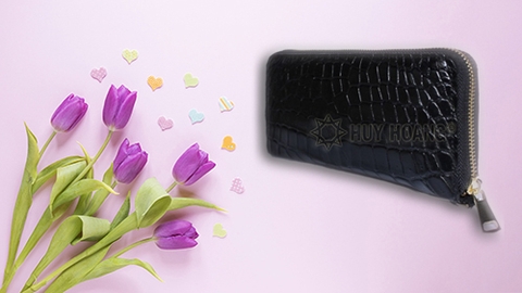 Ví Nữ Sang Trọng Từ Da Cá Sấu Cao Cấp Thể Hiện Đẳng Cấp Quý Cô