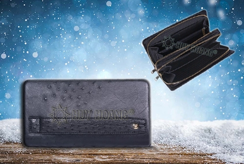 Ví Cầm Tay Da Đà Điểu Nữ Mẫu 2021 Siêu Sang Trọng Cho Quý Cô