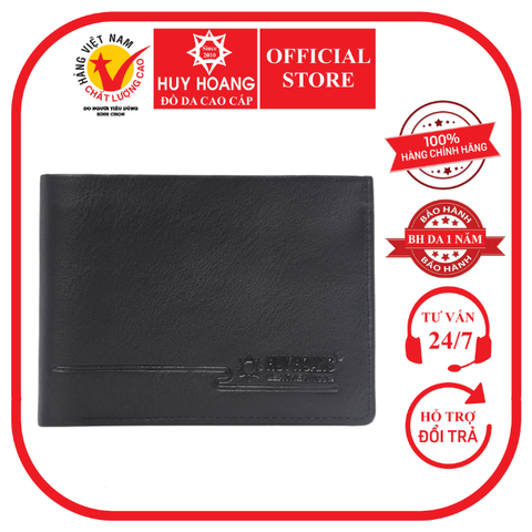 Bóp nam Huy Hoàng sang trọng màu đen HD2105