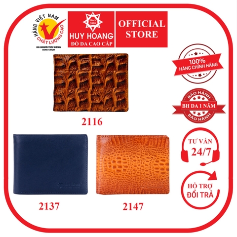 Bóp nam da bò nhiều màu HD2116-37-47