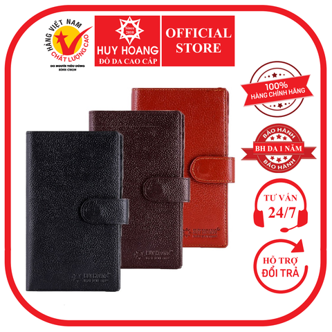 Bóp nam da bò dáng đứng màu da, đen, nâu HD2144-45-46