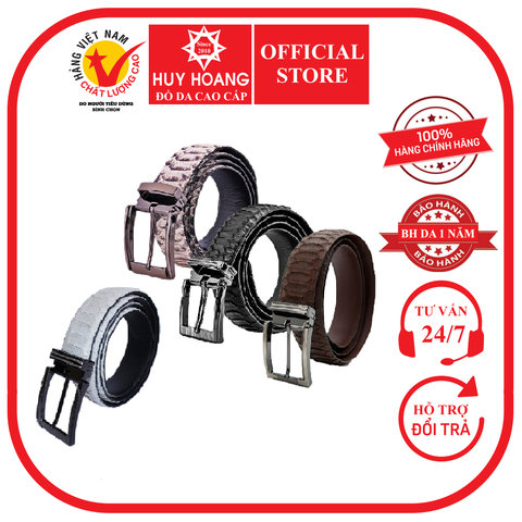 Dây nịt nam da trăn Vip 3,5P đầu kim nhiều màu HD4326-27-28-30