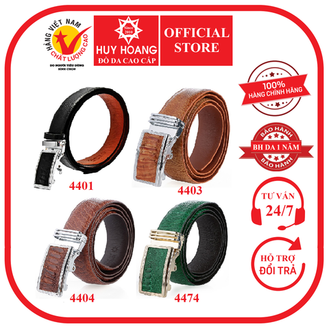 Dây nịt nam da đà điểu 3,5P nhiều màu HD4401-03-04-74