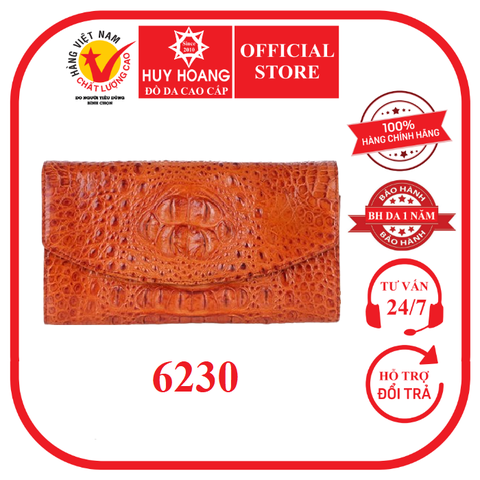 Túi xách nữ da cá sấu đeo chéo màu vàng bò HD6230