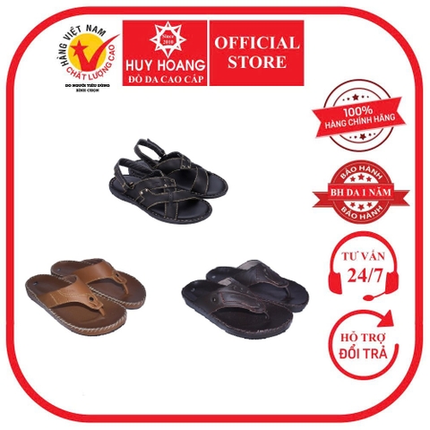 Dép nam da bò nhiều loại nhiều màu HD7146-7725-7727