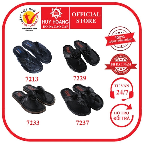 Dép nam da cá sấu nhiều loại nhiều màu HD7213-29-33-37