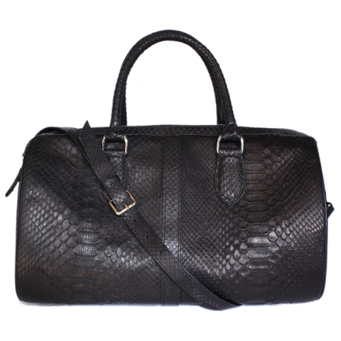 Túi xách da trăn Huy Hoàng màu đen HD6306