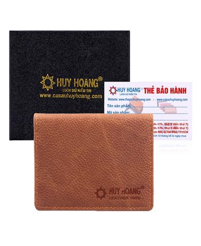 Ví đựng namcard da bò Huy Hoàng màu da HD9101