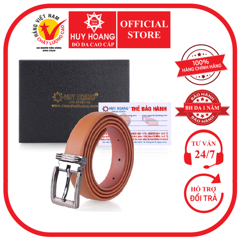 Thắt lưng nữ Huy Hoàng da bò 2,5P màu da HD5104