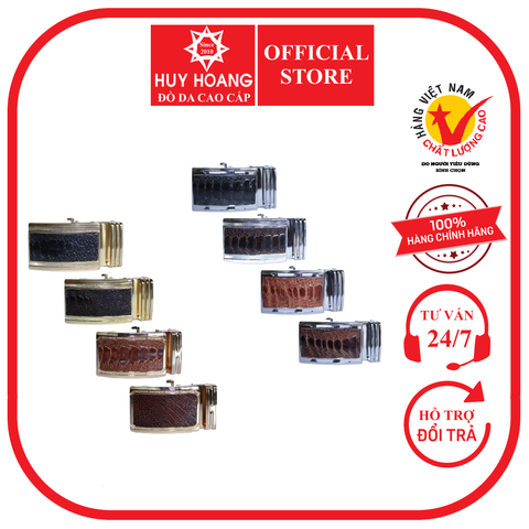 Đầu khóa mặt da đà điểu 4P nhiều loại nhiều màu HD9409-10-11-12-13-14-15-16