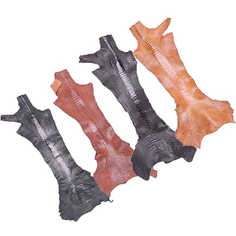 Da thuộc da đà điểu da chân đà điểu đen, nâu đỏ, nâu đất, vàng bò HD1401-02-03-04