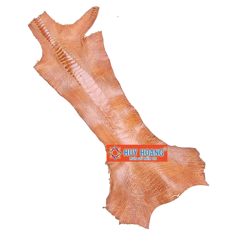 Da thuộc da đà điểu mổ chân đà điểu màu vàng bò HD1404