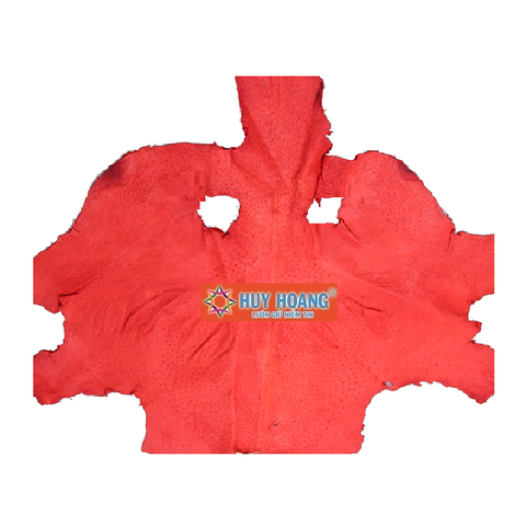 Da thuộc da đà điểu mổ mình đà điểu màu đỏ HD1415