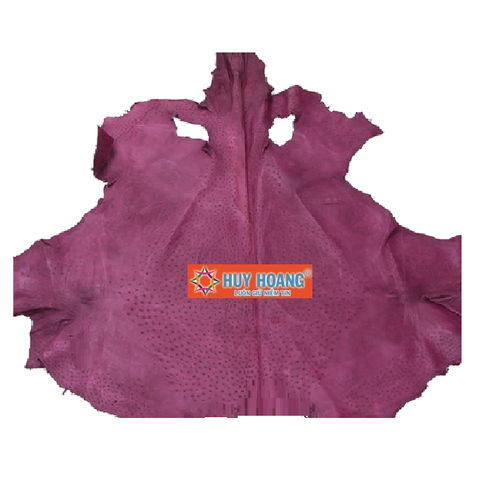 Da thuộc da đà điểu mổ mình đà điểu màu tím HD1419