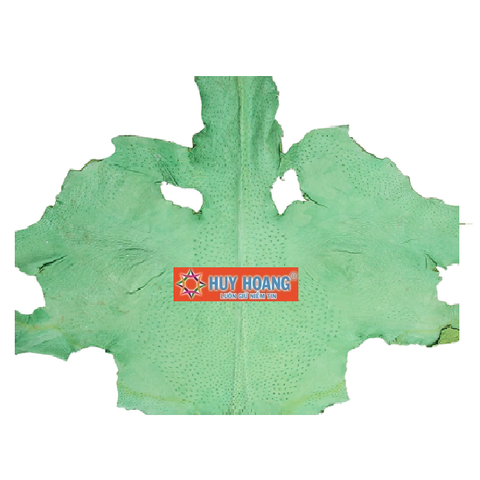 Da thuộc da đà điểu mổ mình đà điểu màu xanh lá cây HD1420