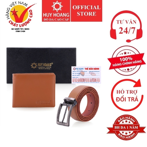 Bóp nam & Dây nịt nam da bò màu da HD2101-HD4128